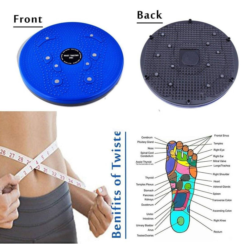 Twist Board | Foot Massage, Rotating Non-Slip Platform | Waist Twister Magnetic Therapy Twisting Disc | Figure Trimmer Deep Relaxation Fitness Equipment | Home Body Relax Device(Color may vary)