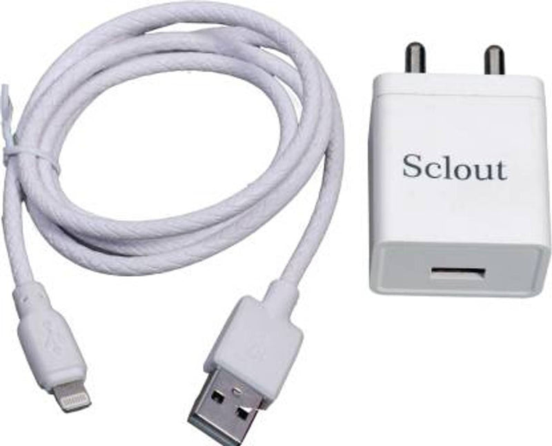 Hemik sclout 3.0 Amp Fast Charging Adapter with USB Cable for iPhone 5/5S/6/6S/7/8/8 Plus/X/XS/XR/11/Pro, I Pad Air iPad Mini iPod Nano and I Pod Touch(White)
