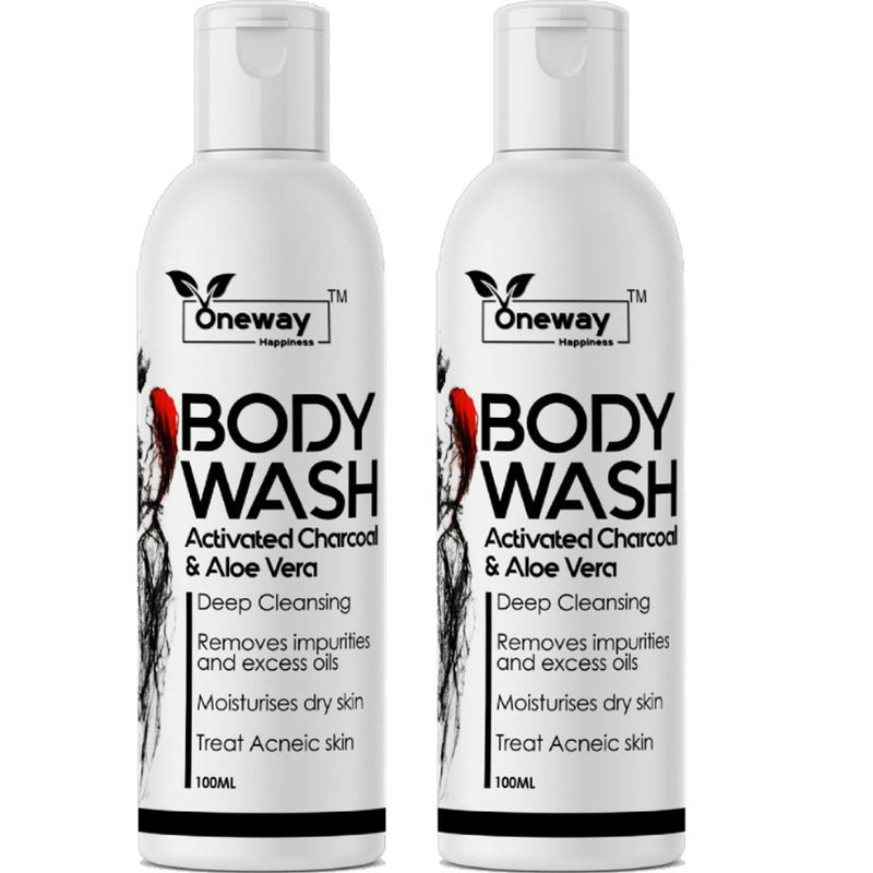 Oil Cleansing Activated Charcoal Body Wash 100ML(Pack of 2) Price Incl. Shipping