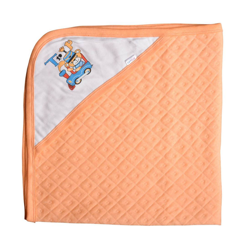 Premium Cotton Baby Hooded Towel Combo - Pack of 3 (Green II Orange II Cream)