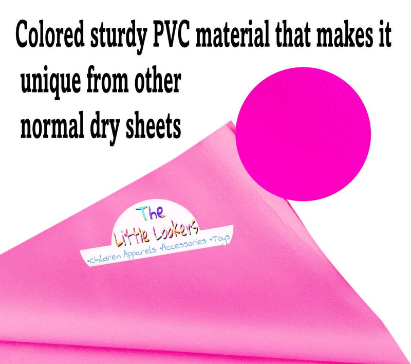 Dry,Waterproof & Reusable Sheets for Baby (Small, Maroon & Dark Pink - Pack of 2)