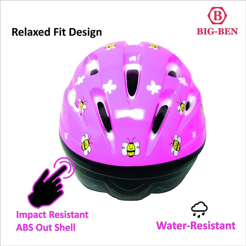 Premium Pink Cycling  Headprotector For Kids