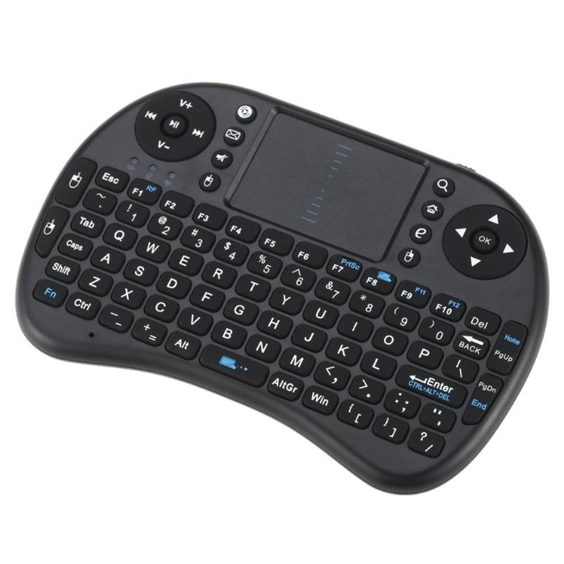 Mini 2.4G Wireless Keyboard Handheld Air Mouse Touchpad Remote Control for Xbox360/PS3/Andriod Smart TV Box HTPC IPTV PC Pad (Black)