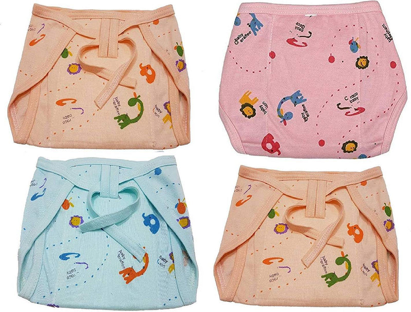 Baby Super Soft Reusable Cotton Hosiery Nappies/Langot/Cloth Diaper (0-3 Months) (Pack of 5)