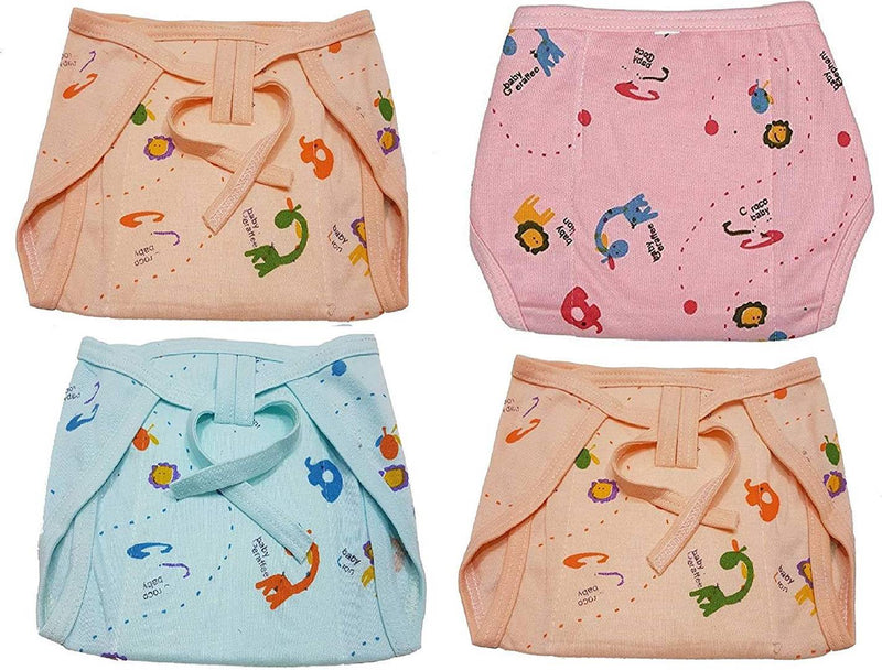 Baby Super Soft Reusable Cotton Hosiery Nappies/Langot/Cloth Diaper (2-6 Months) (Pack of 5)