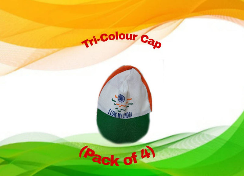 Tri-Colour Cap (Pack of 4)