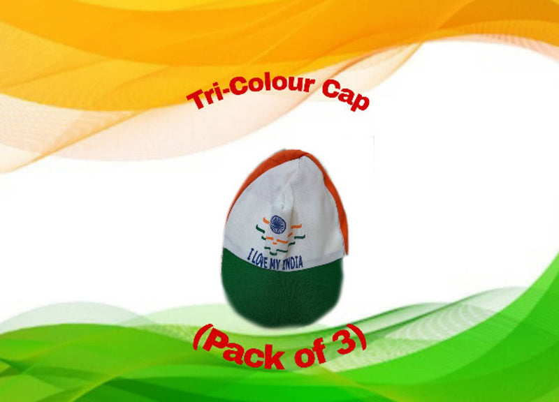 Tri-Colour Cap (Pack of 3)