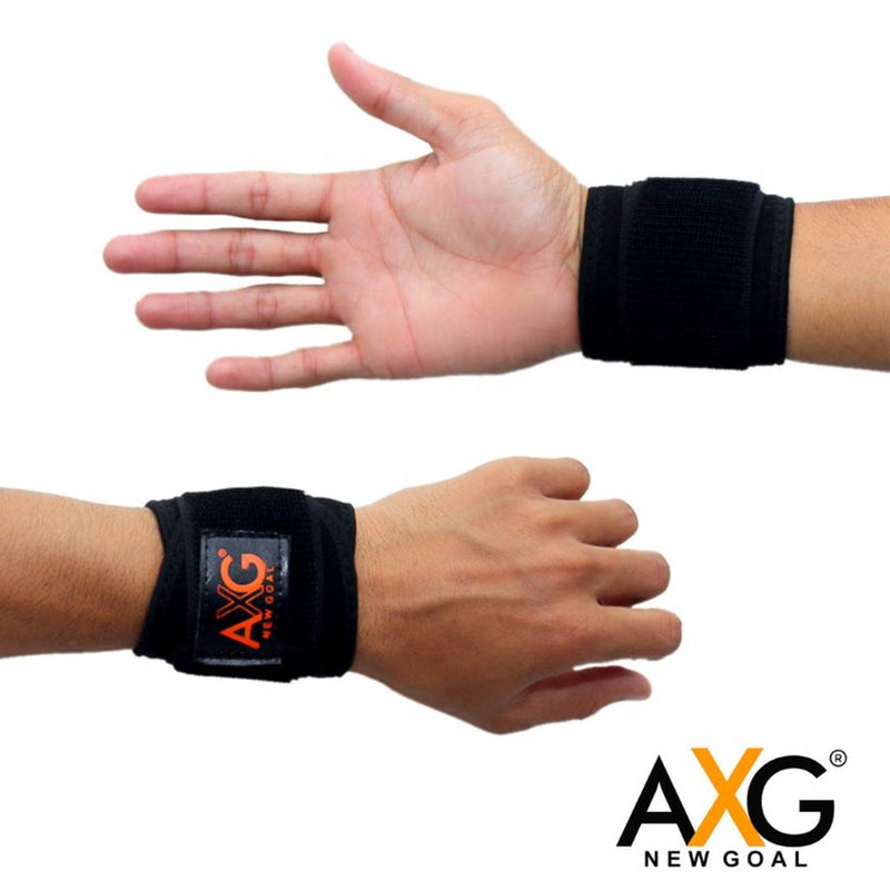 AXG NEW GOAL Health Fit Adjustable Wrist Support (1 Pair) Wrist Support  (Black)