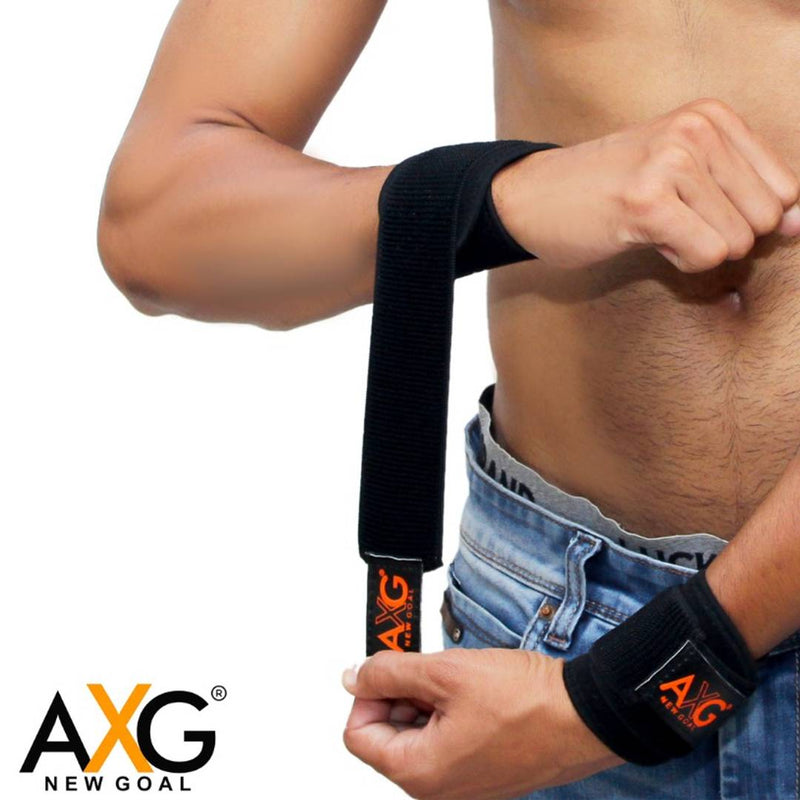 AXG NEW GOAL Health Fit Adjustable Wrist Support (1 Pair) Wrist Support  (Black)
