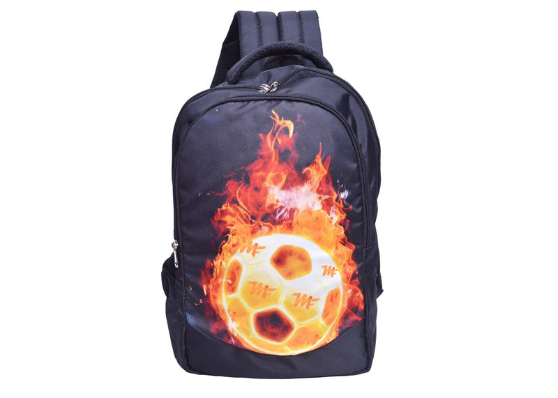 MY FAV Fireball Print College Backpack Waterproof School Bag For Boys Girls