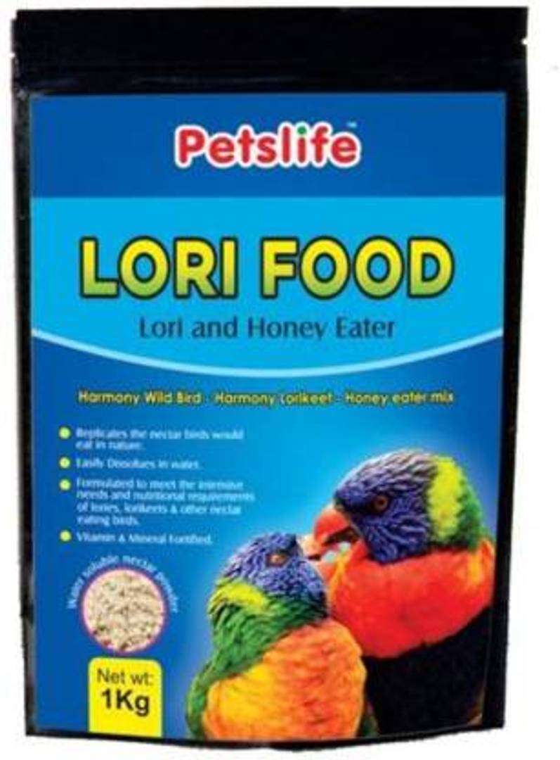 Petslife Lori Food Honey 1 Kg Dry Adult, Young, Senior Bird Food