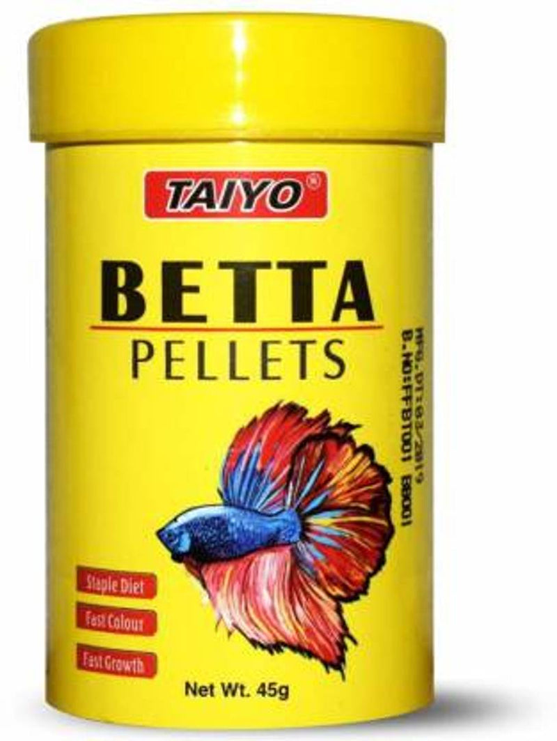 Taiyo Betta Pellets Fish Food, Dry Adult Fish Food (45Gr) Pack Of 3