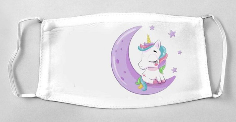 Printed unicorn mask