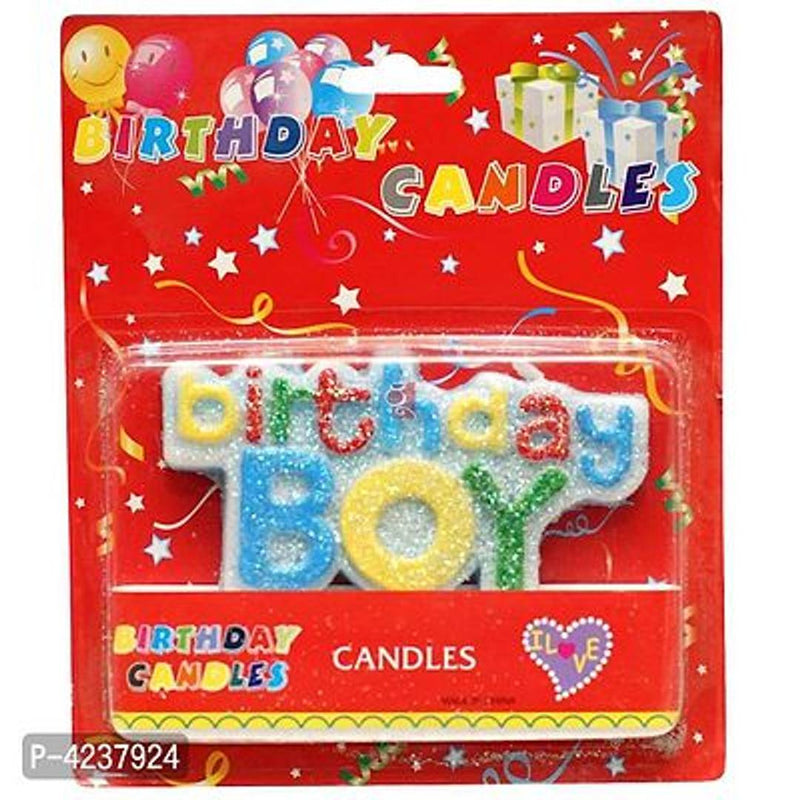 Happy Birthday Boy candle (Pack of 1)