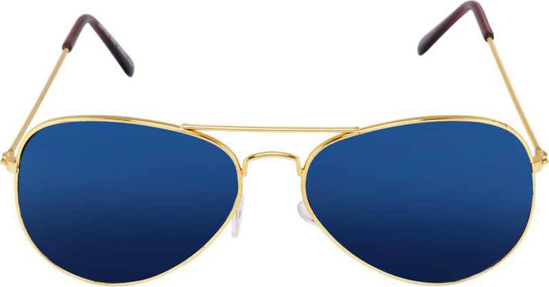 Premium Blue Metal Frame Unisex Sunglasses