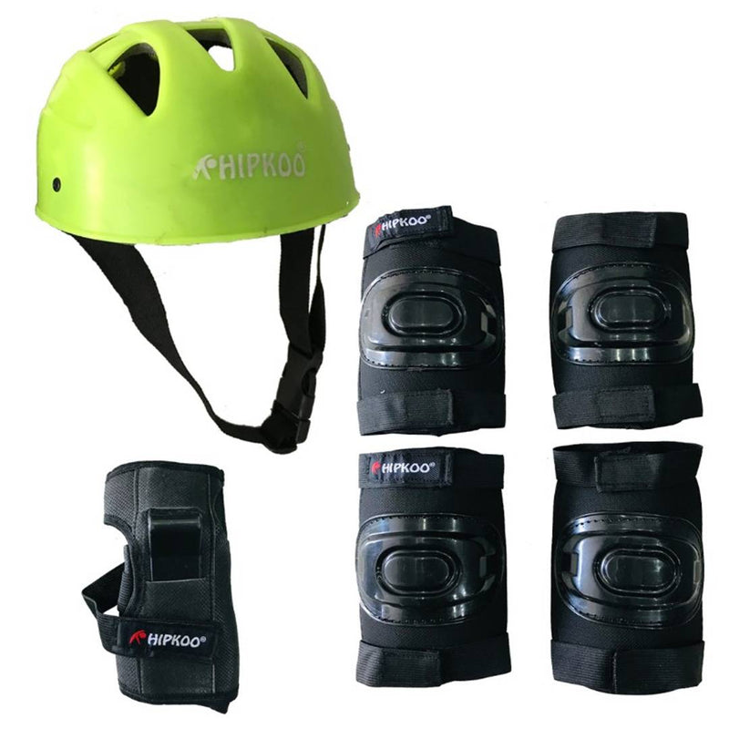 Hipkoo Sports Skating Protection Set (Medium) With Elbow, Knee, Wrist Guards And Helmet