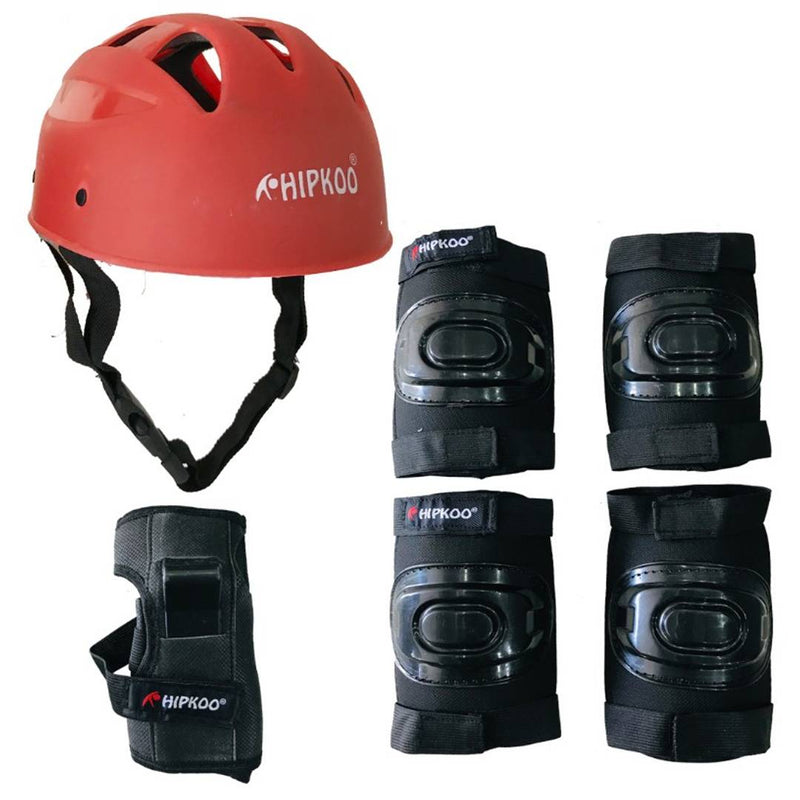Hipkoo Sports Safe Out Protective Set 4 In 1 Elbow, Knee, Wrist Guards And Helmet (Small)