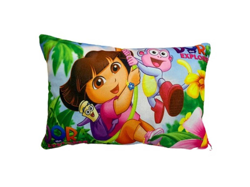 Cartoon Face Digital Print Velvet Baby Pillow (12'X18')