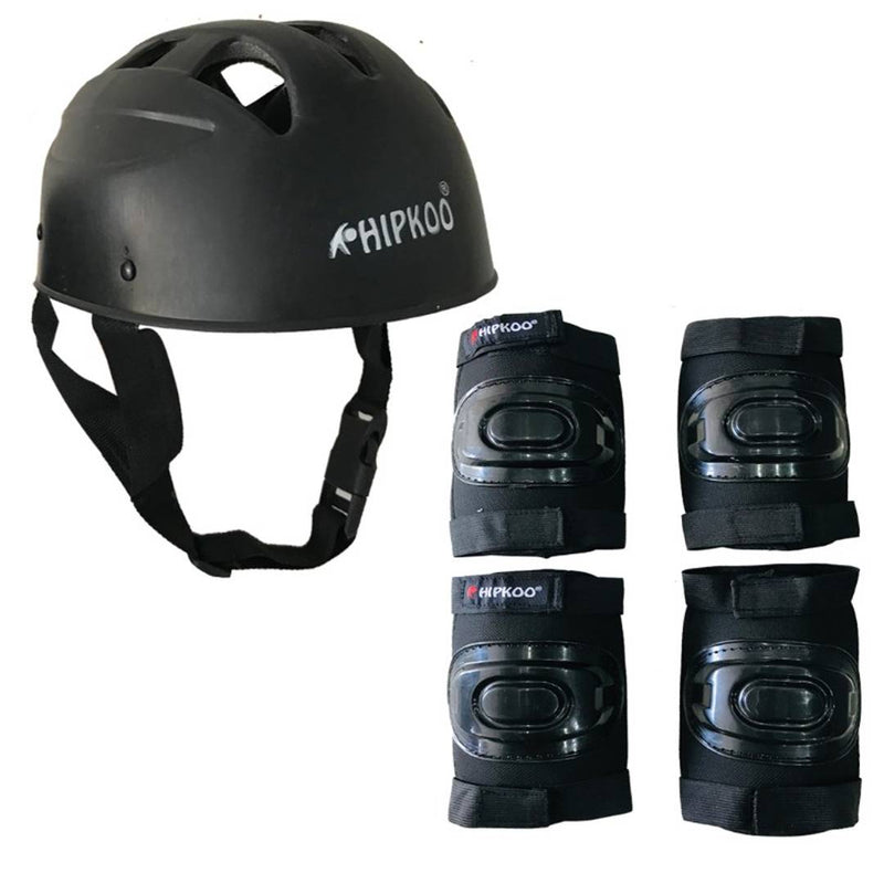 Hipkoo Sports Star Skating Protective Set With Elbow, Knee Guards And Helmet (Medium)