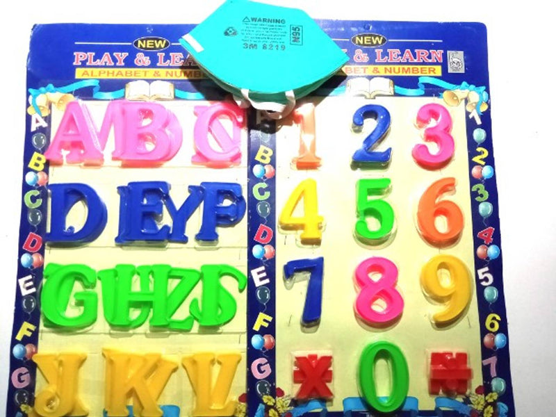 KIDS LEARNING ALPHABETS AND 1 2 3 4 COMBO WITH FREE N-95 MASK