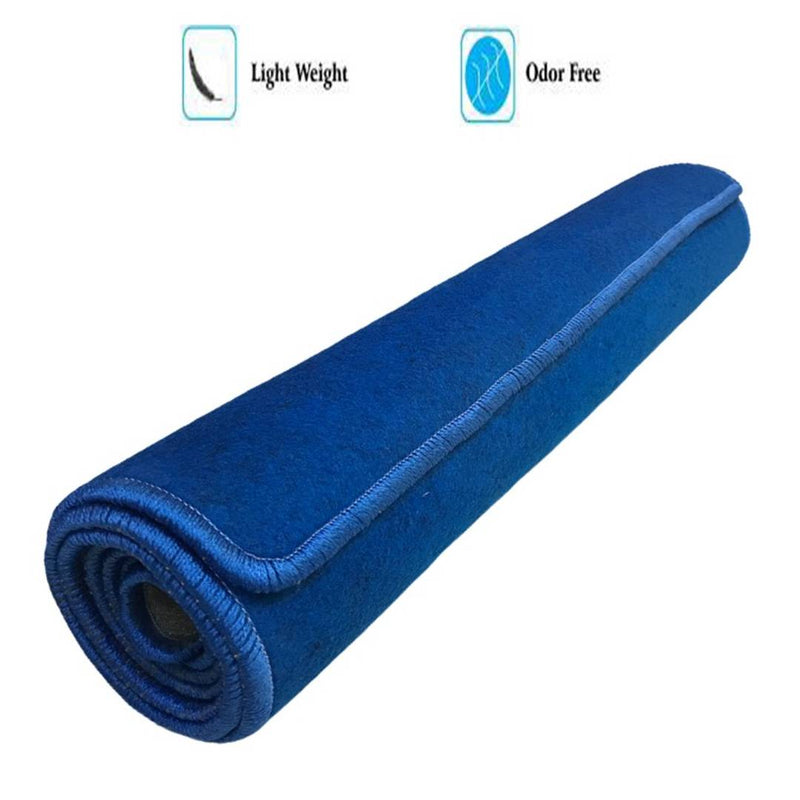 AXG New Goal Anti Skid Multi Purpose Yoga Carpet (Blue) 6 x 2.3 ft