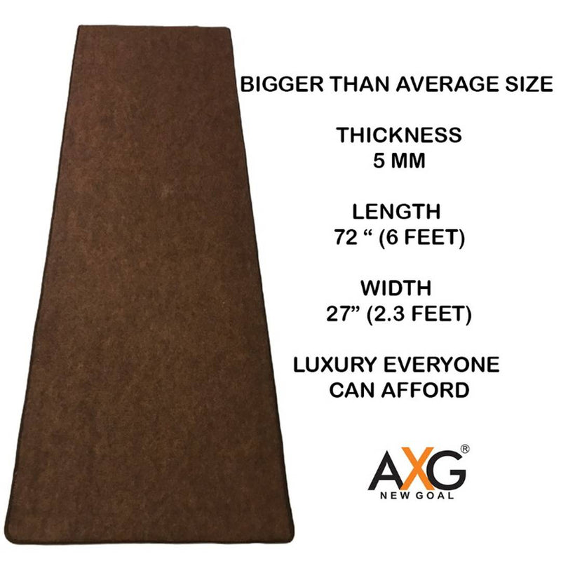 Anti Skid Multi Purpose Yoga Carpet (Brown) 6 x 2.3 ft