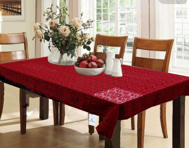 Royal Polyester Embroidered 6 Seater Table Cover