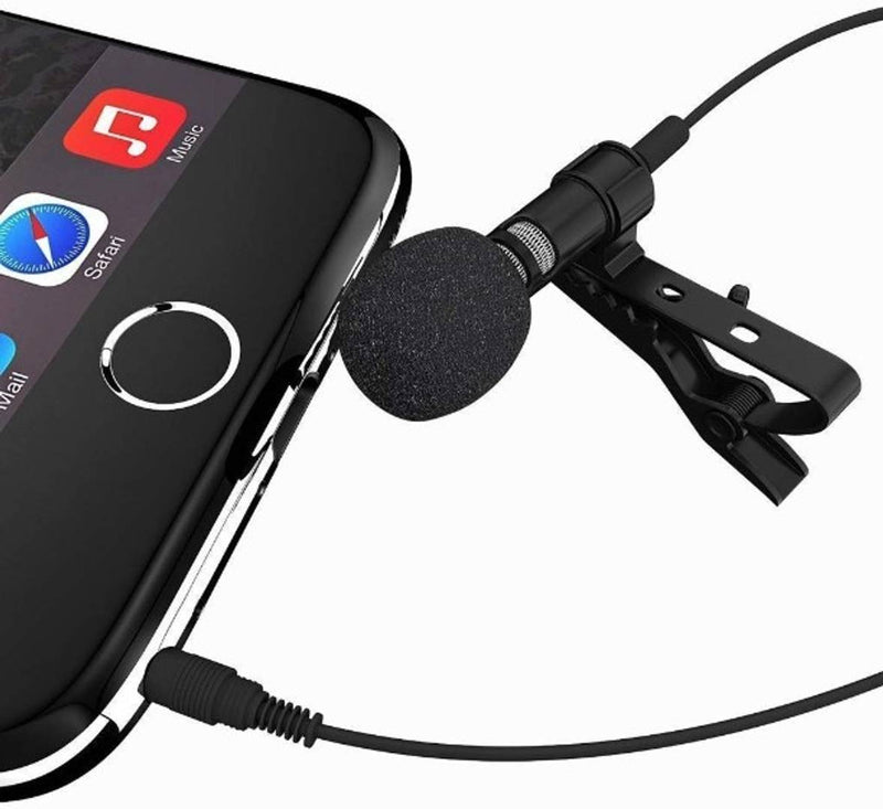 SelfieSeven CMC Collar Mic Clip Microphone for Youtuber, Voice Recording, Pc, Laptop, Android Smartphones 3.5mm (1.4 Meter) ,-01 Piece-1.4 m/frequency range-30Hz~15000Hz./For Youtuber, Voice Recording
