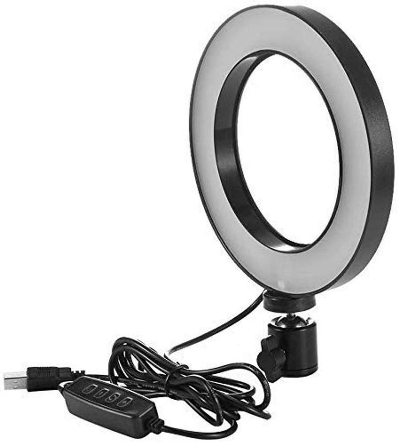 Jango Hi-Brightness Ring Light with Phone Holder Dimmable Makeup Light with 3 Light Mode,10 Level Brightness for Make-up/Video Shooting/Vlogging (12 Month Warranty) (10 Inch)