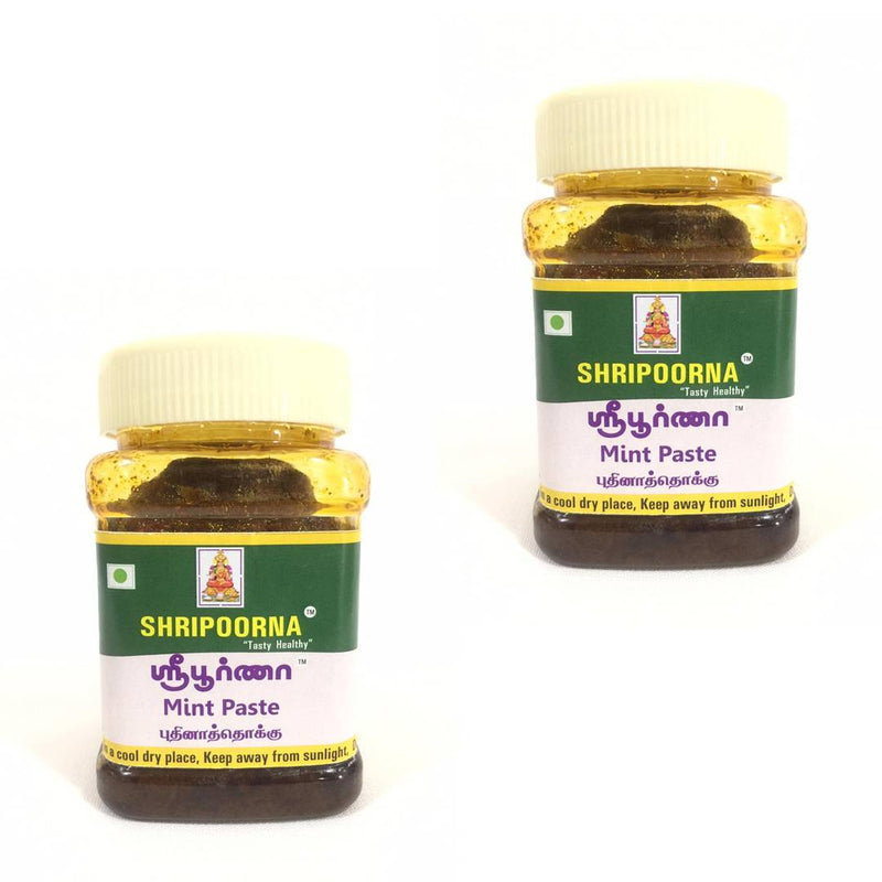 Pack of 2 Sri Poorna MINT Paste/Thokku200gr - Price Incl. Shipping