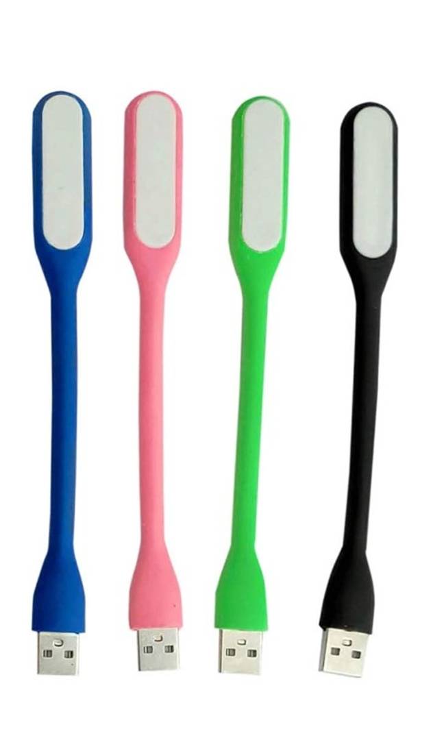NAVYA Flexible Portable Bendable Lamp USB LED Light (Color May Vary) (Pack of 4)