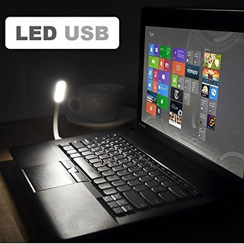 NAVYA Flexible Portable Bendable Lamp USB LED Light (Color May Vary) (Pack of 4)