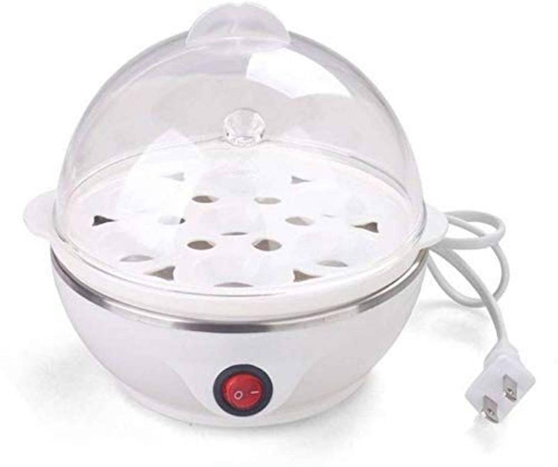 NAVYA Plastic Electric Compact 7 Eggs Steamer/Boiler with Clear Top Cover (Random Color)