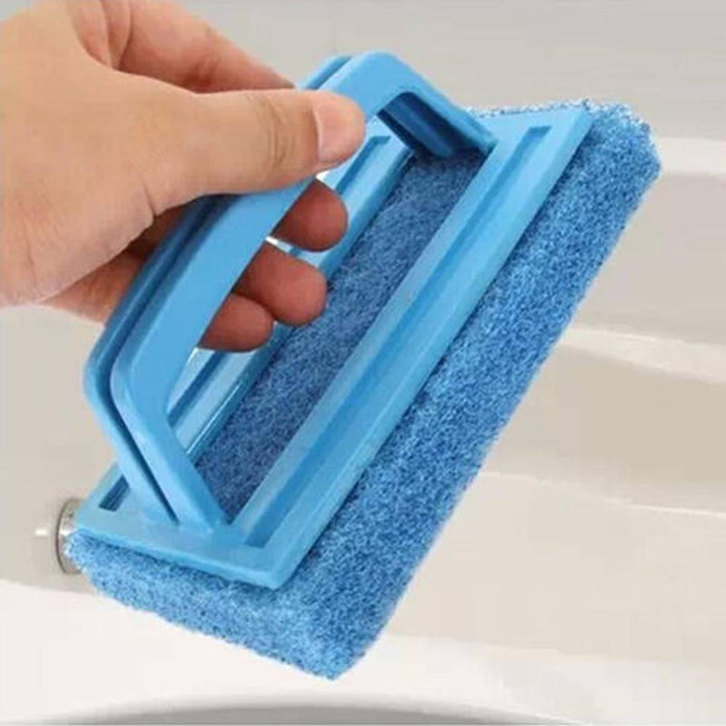 Tile Cleaning Multipurpose Scrubber Brush with Handle (Set of 3)