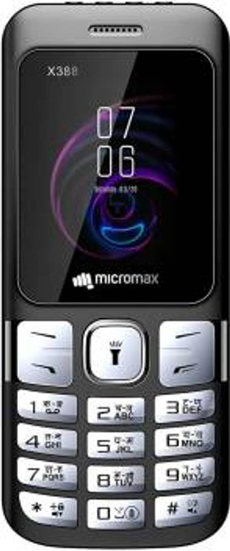 Refurbished Micromax X388 Dual Sim mobile (Black)