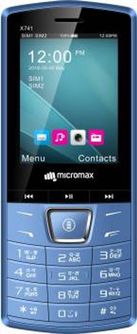 Refurbished Micromax X741 Dual Sim Mobile (Blue)