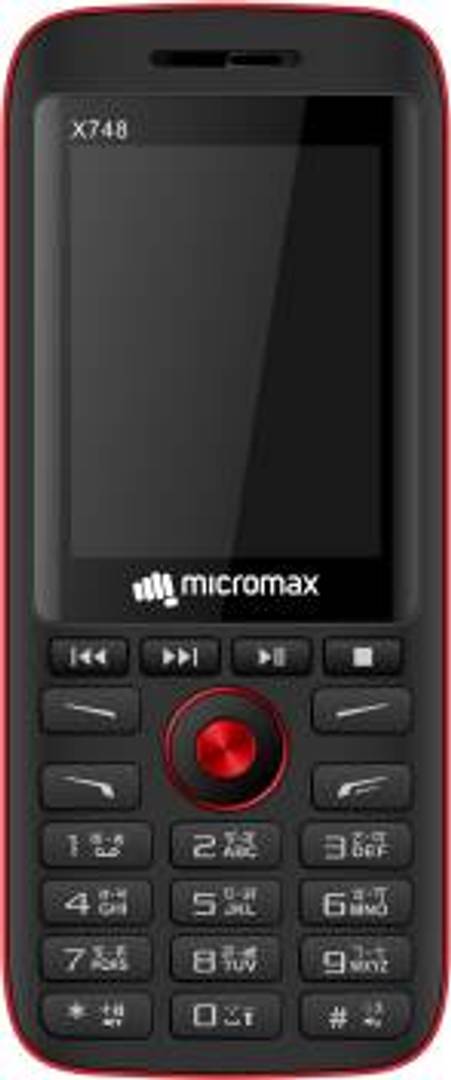 Refurbished Micromax X748 Dual Sim Mobile (Black)