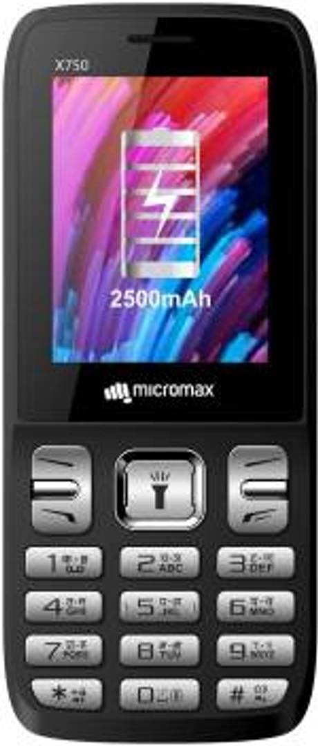 Refurbished Micromax X750 Dual Sim Mobile (Black)