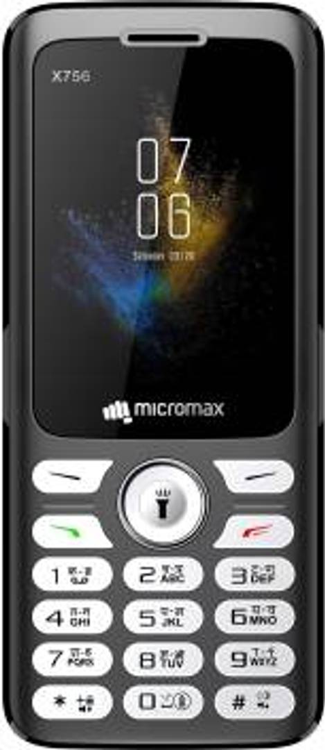 Refurbished Micromax X756 Dual Sim Mobile (Black)