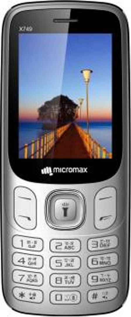 Refurbished Micromax X749 Dual Sim Mobile (Silver)