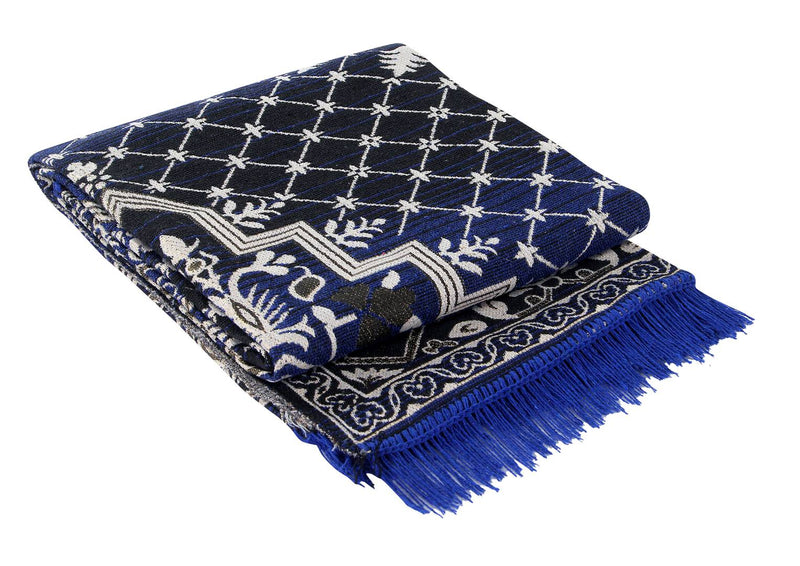 Beautiful Multicoloured Self Pattern Cotton And Polyester Weaved Carpet
 - 6X4 Feet (Made In India )