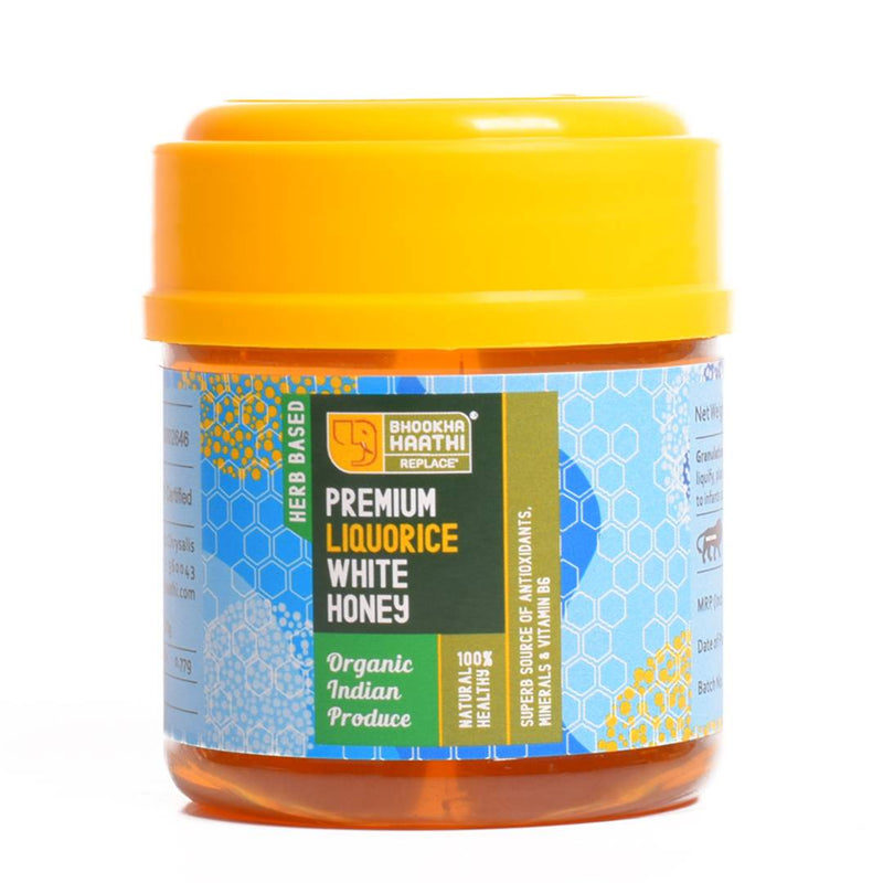 Liquorice Infused Premium White Honey - Pure Organic Honey Without Added Sugar - 150 gms-Price Incl.Shipping