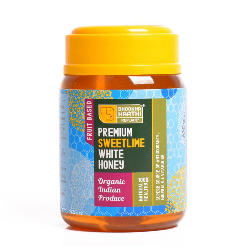 Sweet Lime Infused Premium White Honey - Pure Organic Honey Without Added Sugar - 325 gms-Price Incl.Shipping