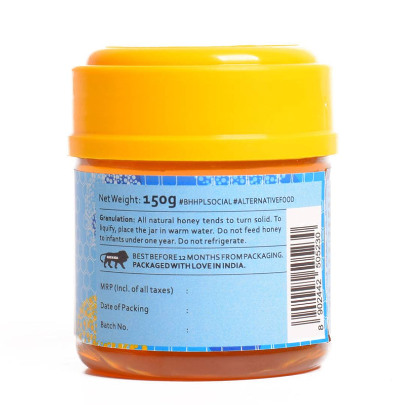 Curry Leaves Infused Premium White Honey - Pure Organic Honey Without Added Sugar - 150 gms-Price Incl.Shipping