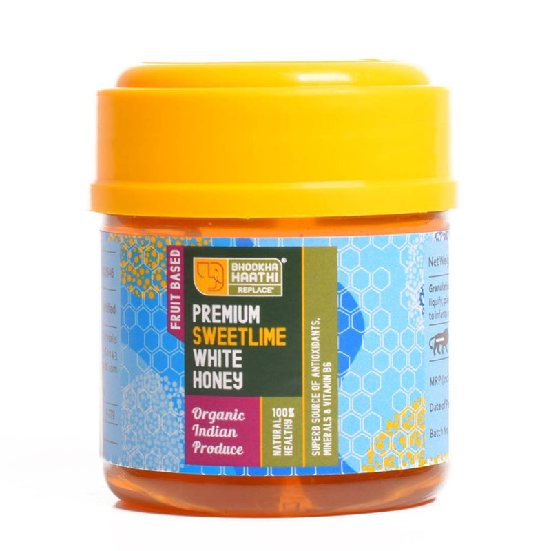 Sweet Lime Infused Premium White Honey - Pure Organic Honey Without Added Sugar - 150 gms-Price Incl.Shipping