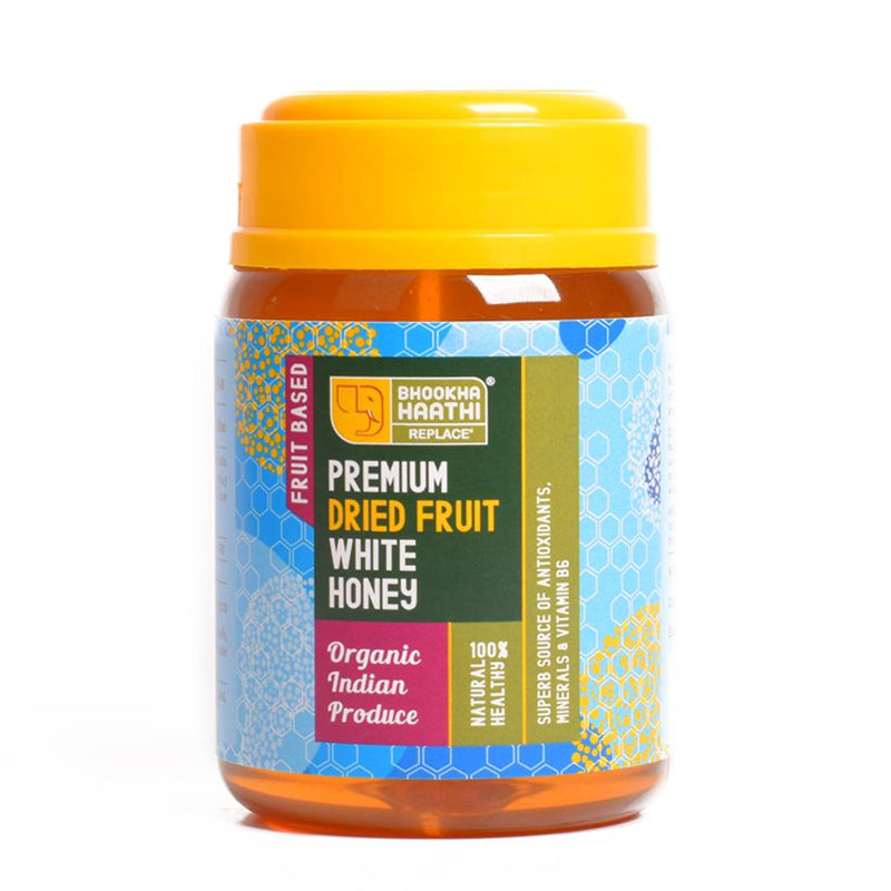 Mix Dried Fruits Infused Premium White Honey - Pure Organic Honey Without Added Sugar - 325 gms-Price Incl.Shipping