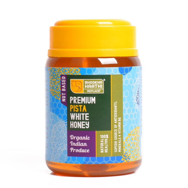 Pistachios Infused Premium White Honey - Pure Organic Honey Without Added Sugar - 325 gms-Price Incl.Shipping