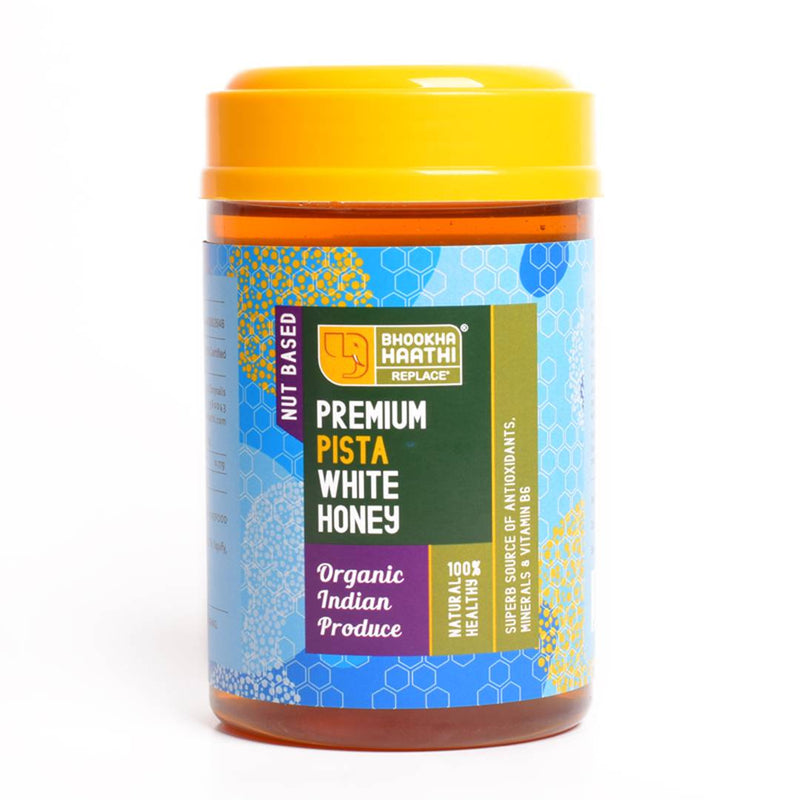 Pistachios Infused Premium White Honey - Pure Organic Honey Without Added Sugar - 600 gms-Price Incl.Shipping
