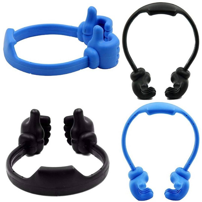 (pack of 4)Funny & Funky Unique OK Hand Shaped Fun Mobile Cell Phone Stand Holder for Desk Table Mobile Holder (Multicolour- Colour May Vary)