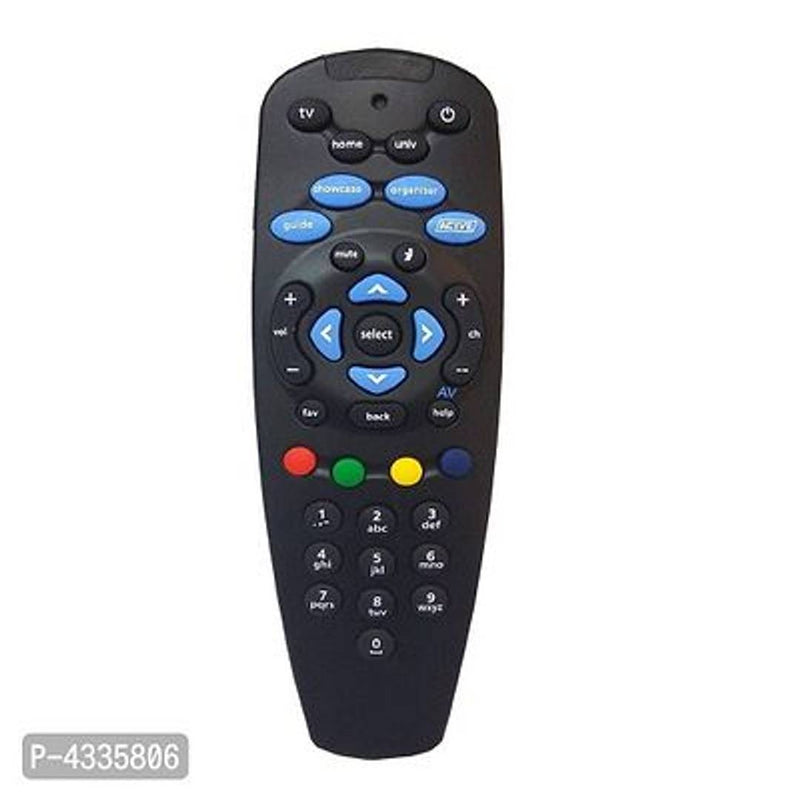 Tata Sky DTH Set Top Box Remote Control with HD & SD Support (Universal & All TV Compatible) Color-Black